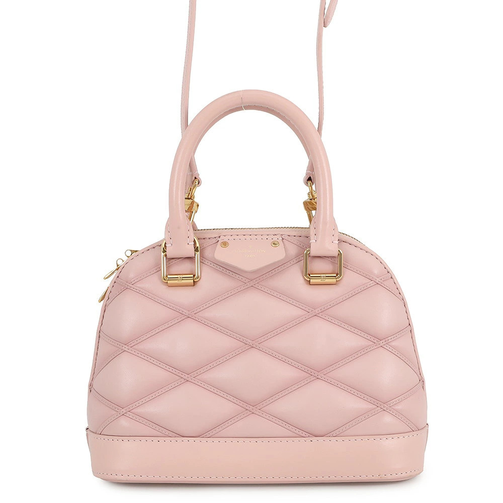 Louis Vuitton Alma Lambskin Handbag Maltage Leather Shoulder Bag